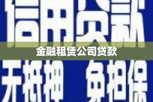 五指山金融租赁公司贷款