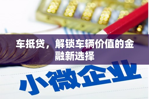 五指山车抵贷，解锁车辆价值的金融新选择