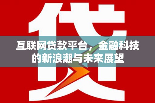 五指山互联网贷款平台，金融科技的新浪潮与未来展望