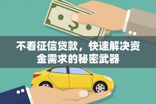 五指山不看征信贷款，快速解决资金需求的秘密武器