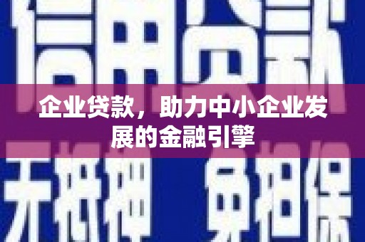 五指山企业贷款，助力中小企业发展的金融引擎