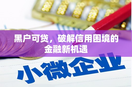 五指山黑户可贷，破解信用困境的金融新机遇